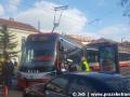 Vykolejení vozu Škoda 15T ForCity Alfa ev.č.9214 po dopravní nehodě na Albertově. | 15.03.2018