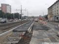 Ve Starém Hloubětíně pokračují práce na výstavbě nástupních ostrůvků přesunutých zastávek Kbelská. | 23.08.2022