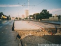 Rekonstrukce tramvajové tratě v úseku smyčka Ústřední dílny DP - smyčka Černokostelecká. | 5.8.2001