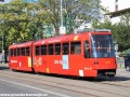 K zastávce Mariánska mířící vůz K2S ev.č.7109 prošel modernizací v roce 2000. | 18.7.2012
