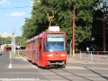 Vůz K2S ev.č.7128 na lince 8 přijíždí na Trnavské Mýto od zastávky Saleziáni. | 18.7.2012