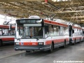 V čele trolejbusů 21Tr ve vozovně Komín stojí vůz ev.č.3002 | 5.8.2010