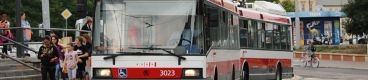 Trolejbusy Škoda 21Tr #3023 a #3026 u Hlavního nádraží. | 22.8.2019
