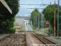 Na severním zhlaví stanice Monserrato vidíme pokračování trati, kde probíhala směrová a výšková úprava polohy koleje, zřejmě v souvislosti s plánovaným budoucím provozem tramvají na lince č. 3. | 26.7.2010