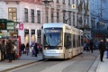 Stadler Variobahn ev.č. 222 v zastávce Hauptplatz, kde se setkávají všechny linky tramvají. | 7.2.2105