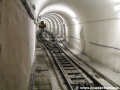Celkový pohled od dolní stanice do tunelu lanové dráhy s Abtovou výhybnou. | 14.6.2013