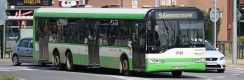 Autobus Solaris Urbino 15/II #3524 na lince 56 zachycený u kruhového objezdu. | 13.7.2021