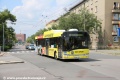 U zastávky Autobusové nádraží zachycený trolejbus Škoda 28Tr #408. | 4.6.2018