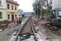 Krátký kolejový úsek je zřizován konstrukcí W-tram. | 14.10.2014