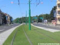 Nově zrekonstruovaná a zatravněná trať poblíž zastávky Rondo Jana Nowaka-Jeziorańskiego. | 1.7.2012