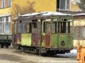 Ve vozovně odstavený vrak tramvaje ev.č.551 bude možná jednou muzejním exponátem | 9.-10.3.2006