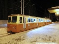 Jednotka 905.952-8+405.952-3 vyčkává odstavená u nástupiště na Štrbském Plese před poslední jízdou do Štrby. | 31.1.2012