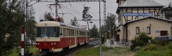 Jednotka EMU 89.0009 opouští Tatranskou Polianku. | 22.9.2018