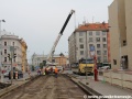 Odstraňování velkoplošných panelů BKV u Letenského tunelu. | 3.6.2012
