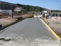 U budoucí smyčky Podbaba již došlo k dobetonování chybějící části betonové desky mezi smyčkou a tratí. | 25.5.2011