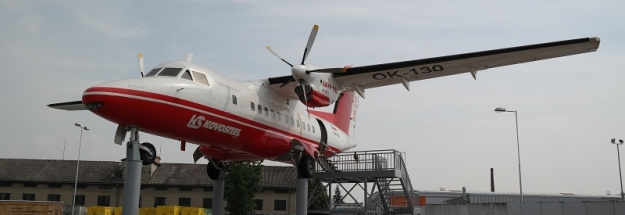 Největší dopravní letadlo L-610 vyrobené v Kunovicích je trvalou součástí areálu. | 15.8.2015