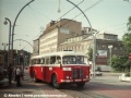 Po dvou kolech na lince a-X3 do Horního Hanychova se starý autobus vrací na Fügnerovu, kde bude opět odstaven jako exponát na výstavě vozidel MHD v rámci oslav 100 let MHD v Liberci | 23.8.1997