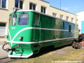 Motorová lokomotiva T47.005 před depem v Jindřichově Hradci | 31.7.2007