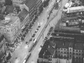 Letecký snímek Václavského náměstí z doby před okupací Československa nacisty. | 1938
