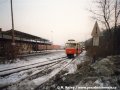 Vyřazený vůz T3 ev.č.6344 čekající na nádraží ČD Praha-Smíchov na svůj další osud. | 26.1.1997