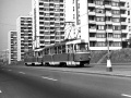 Souprava vedená vozem T3 ev.č.6502 vypravená na linku 30 vjíždí do zastávky Sídliště Červený Vrch. | 1968
