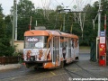 Kofola tramvaj tvořená vozem T3SUCS ev.č.7040 ve vozovně Střešovice | 7.6.2007