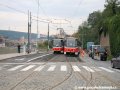 Vozy KT8D5 ev.č.9017 a 9013 projíždí během kolaudace souběžnou jízdou nejen všechna kritická místa křižovatky Letenský tunel, v nichž by mohlo hrozit riziko potkání se protijedoucích tramvají. | 20.8.2007