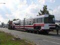 Přeprava dokončeného vozu RT6N2 ev.č.9101 ze Šumperka zpět do Prahy. | 26.9.2005