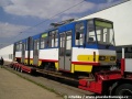 Přeprava vozu KT4 rekonstruovaného v Ústředních dílnách DP Praha pro maďarský Szeged. | 2.9.2004