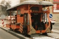 Strojní zatlačovačka SZ2 na nábřeží u Vyšehradského tunelu. | 21.3.1997