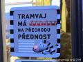 Nová informační kampaň - tramvaj má na přechodu přednost. | 05.05.2011