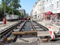 Rekonstrukce tratě v Bělehradské ulici. | 6.6.2015