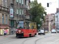 Začátek jednokolejného úseku v ulici Katowická na Placu Sikorskiego.  | 08.07.2013