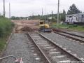 Příprava pro vložení kolejových konstrukcí ve smyčce Levského pro napojení prodloužení tramvajové tratě do Libuše. | 05.07.2022
