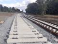 Výstavba tramvajové tratě Libuš - Levského pokračuje kupředu. V části úseku došlo již k pokládce pražců i v traťové koleji do centra. | 27.09.2022
