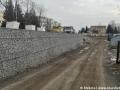 Gabionová opěrná zeď umožňující rozšíření Vlastiny ulice. | 06.02.2023