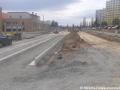 Pokračující stavba tratě ve Vlastině ulici. | 24.03.2023