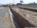 Probíhající zemní práce na výstavbě prodloužení tramvajové tratě Holyně - Slivenec. | 16.04.2023
