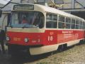První představení vozu T3R.P #8211 ve vozovně Pankrác. | 14.10.2000