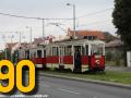 Motorový vůz #3063 z roku 1942 v soupravě s vlečným vozem #1580 z roku 1946. | 20.09.2015
