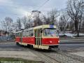 Vůz T3M #8042 (ex T3 #6787) na vjezdo do vozovny Střešovice. | 21.01.2026
