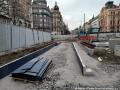 Vznikající těleso koleje Jindřišská/Vodičkova - Národní Muzeum. | 09.03.2026