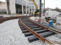 Vznikající křižovatka Legerova×Vinohradská. | 25.03.2026