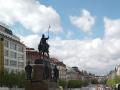 Vznikající traťová kolej Muzeum -> Jindřišská v blízkosti sochy sv. Václava. | 19.04.2026