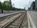 Výstavba kolejové křižovatky Vinohradská × Počernická. | 21.04.2026