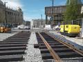 Vznikající křižovatka Vinohradská × Legerova v pohledu k Václavskému náměstí. | 23.04.2026