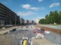 Pohled na již položené koleje v Počernické ulici od Vinohradské ulice. | 21.05.2026