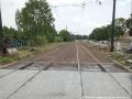 Obnova zatravnění tramvajové trati, zemina navezená na geotextilii. | 29.06.2026
