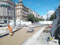 Vznikající prostor pro kolej Muzeum -> Vodičkova s poslední chybějící výhybkou na Václavském náměstí. | 08.07.2026