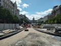 Vznikající prostor pro kolej Muzeum -> Vodičkova s poslední chybějící výhybkou na Václavském náměstí. | 08.07.2026